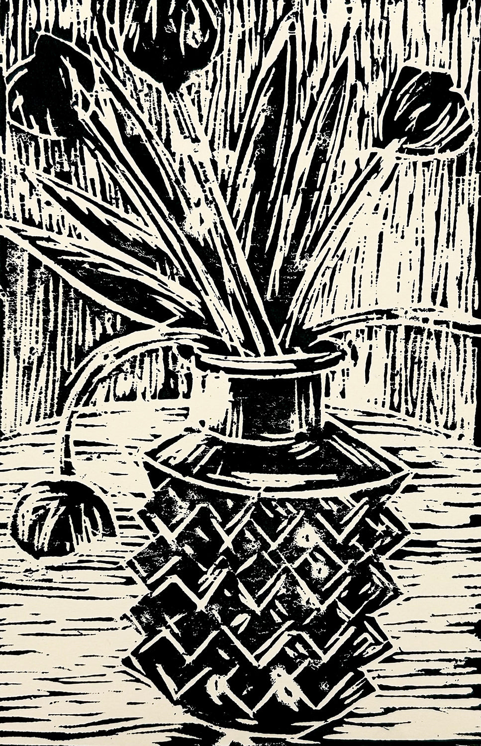 Tulips in a Glass Vase, 2026
